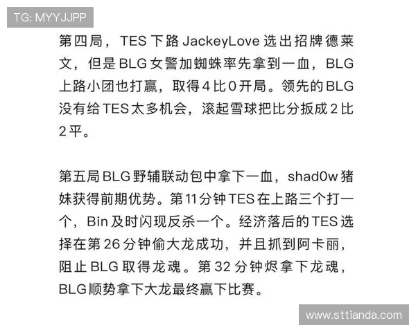 IG与BLG激战正酣 谁能在LPL赛区争夺总冠军荣耀